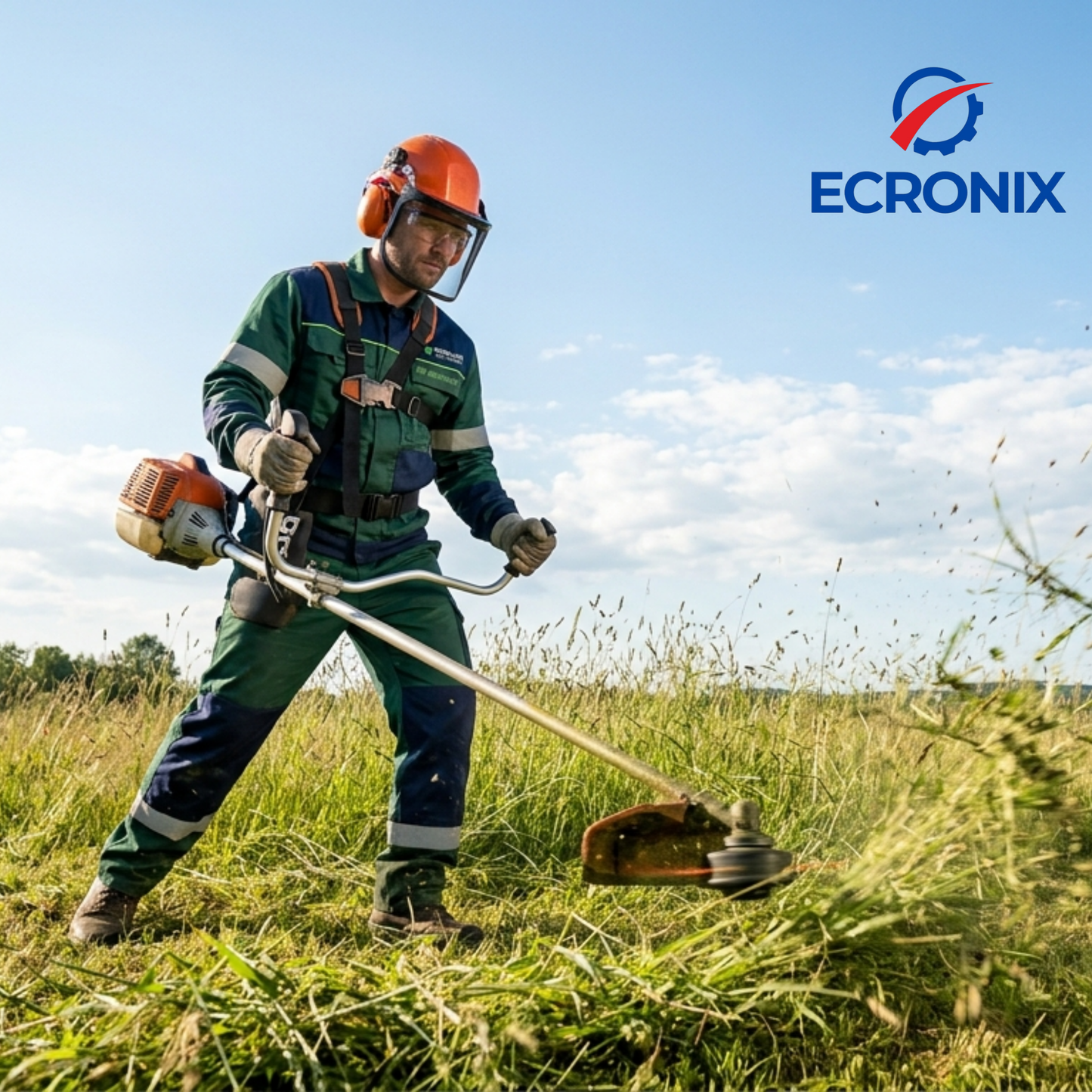 Ecronix .095" Square Trimmer Line 1364 ft – Nylon Weed Eater String, 5 lb Spool