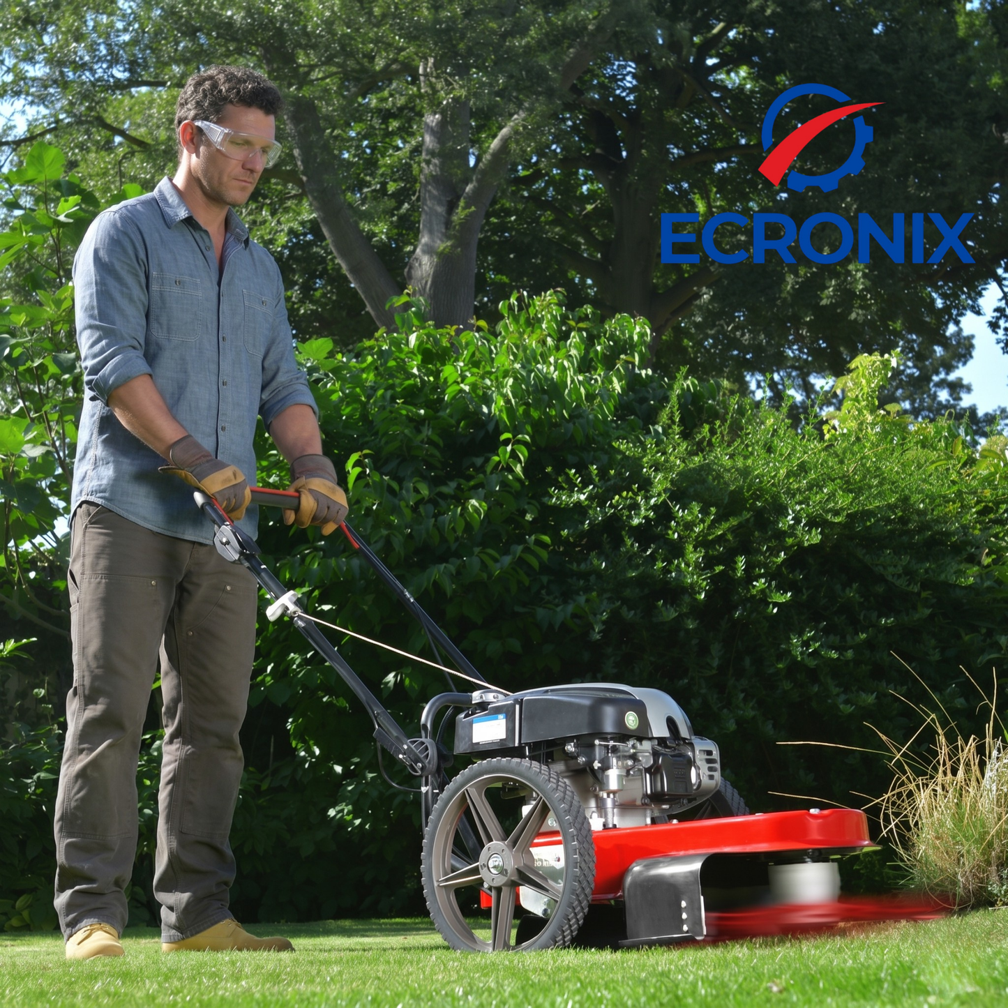 Ecronix .155" Star Trimmer Line 130 ft – Heavy-Duty Weed Eater String, 1 lb Spool
