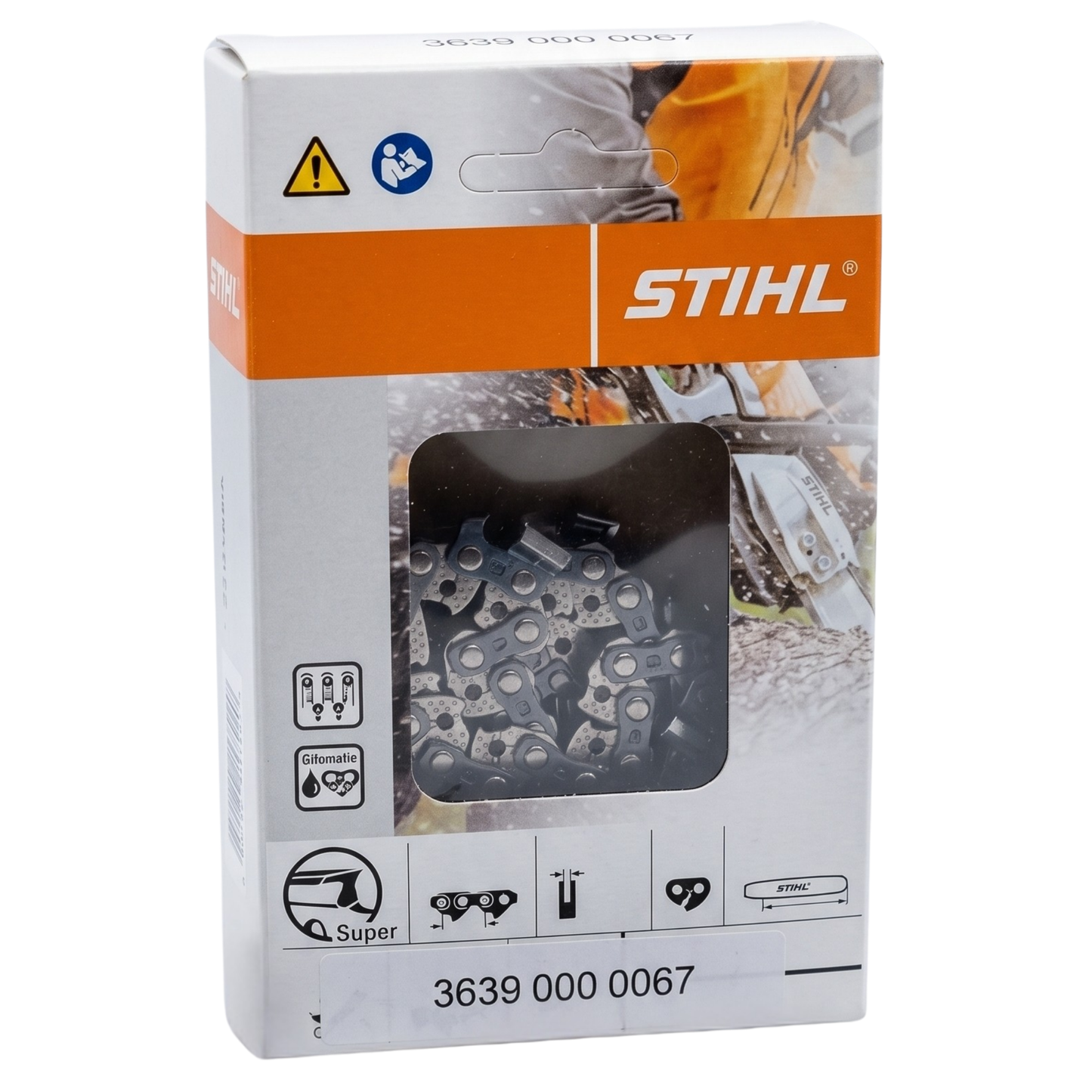 Genuine STIHL 16" Chainsaw Chain 26 RS 67 - .325" Pitch, .063" Gauge, 67 Drive Links (OEM)