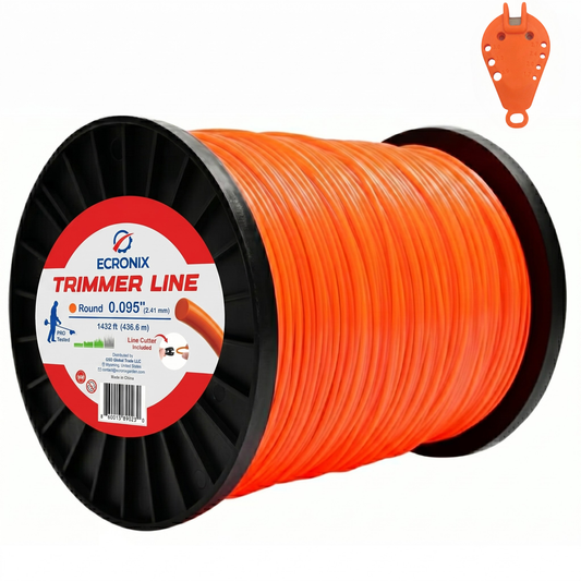 Ecronix .095" Round Trimmer Line – 1432 ft, 5 lb Jumbo Spool | Professional Landscapers
